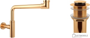 Сифон Wellsee Drainage System 182126002 (сифон, донный клапан, золото)