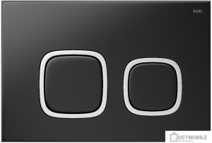 Панель смыва IDDIS Unisteel UNI04BCi77 (матовый черный)