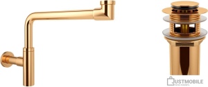 Сифон Wellsee Drainage System 182126001 (сифон, донный клапан, золото)