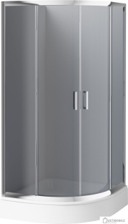 Душевой уголок Deante Funkia 80x80 KYP 452K (хром/графитовое)