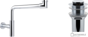 Сифон Wellsee Drainage System 182124002 (сифон, донный клапан, хром)