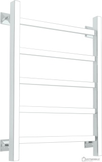 Полотенцесушитель Ростела Экспи Квадро V30 1/2" 5 перекладин 50x60 см (белый)